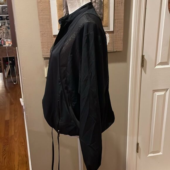 Black Mesh Cutout Jacket - Picture 3 of 6